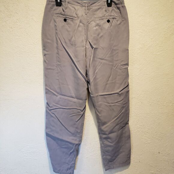 Sundance 100% Tencel Dark Gray Slanted Zip Fly Slacks Pants Size 10 - Picture 6 of 10